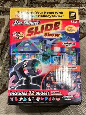 Star Shower Slide Show LED Holiday Projector - Multicolor